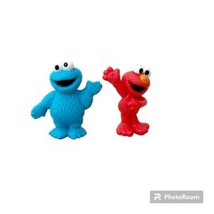 2.5 inch Elmo and Cookie Monster Figure Sesame Street Bundle & Save